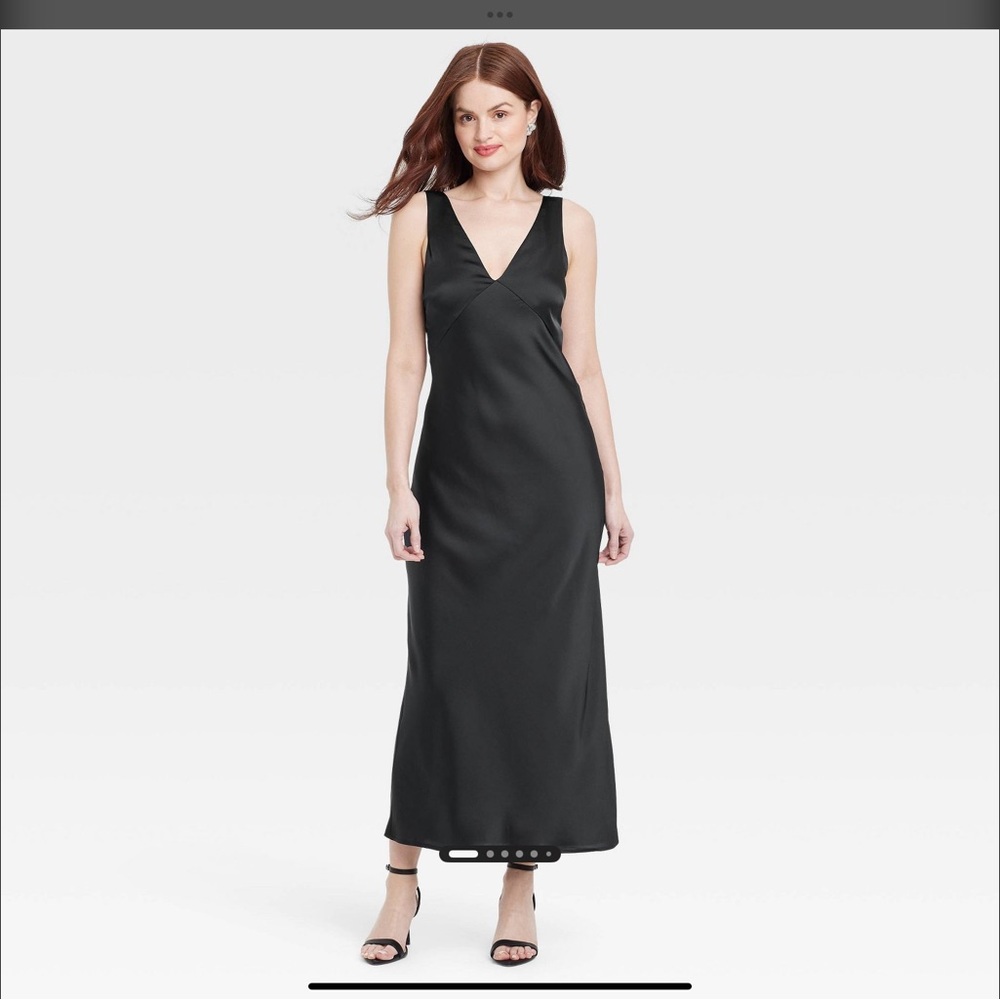 Women’s satin slip maxi dress